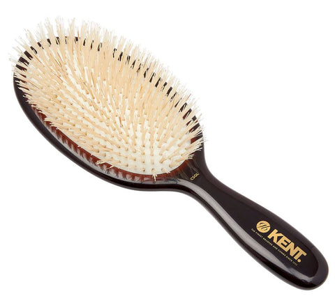Kent Classic Shine Large Soft White Pure Bristle Hairbrush - Tressence.com